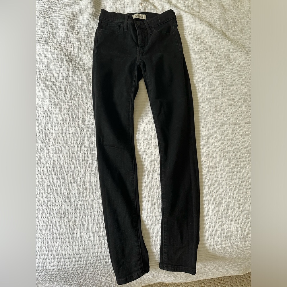 Madewell Black Skinny Roadtripper Jeans